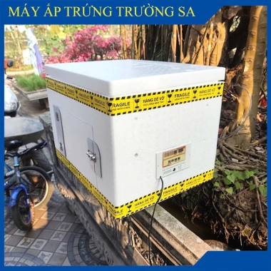 Máy ấp trứng hộ gia đình thùng xốp + đảo tự động 60 trứng - Giá 899.000, khuyến mãi