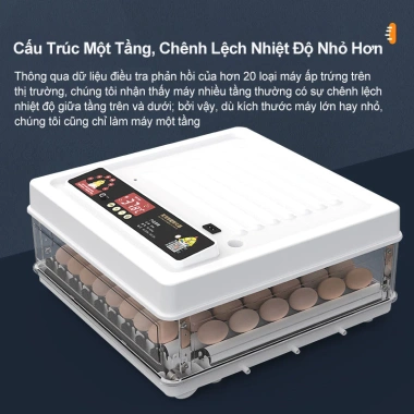Máy ấp trứng tự động thông minh - Hộp ấp nhỏ tại nhà, ấp gà, vịt, ngỗng, vẹt, bồ câu - Giá chỉ 739.000 VND 8