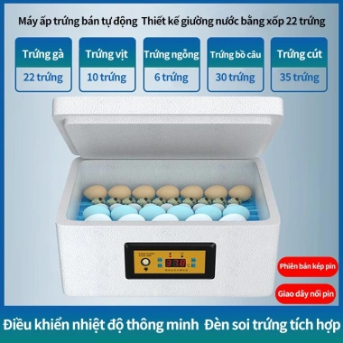 Máy ấp trứng tự động thông minh - Hộp ấp nhỏ tại nhà, ấp gà, vịt, ngỗng, vẹt, bồ câu - Giá chỉ 739.000 VND 10