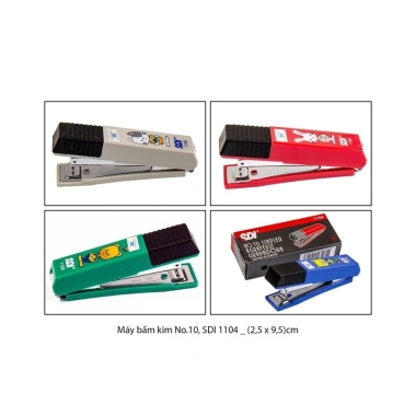 Máy Bấm Kim Số 10 Dập Ghim SDI 1.104 Chính Hãng - Độ Bền Cao, Giá 48.000₫ 3 Máy Bấm Kim Số 10 Dập Ghim SDI 1.104 Chính Hãng - Độ Bền Cao, Giá 48.000₫ 3