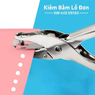 Máy bấm lỗ TriO One Hole Punch 097A0 - Kìm bấm 1 lỗ tròn 6mm, giá ưu đãi 56.000₫