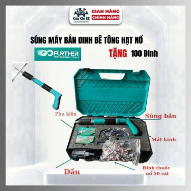 Máy Bắn Định Hạt Nổ MiNi GO FURTHER 2.025 Chuyên Dụng Kèm 50 Đinh Giá Ưu Đãi 65k