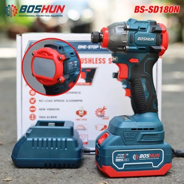 Máy Bắn vít Boshun BS-SD180N 180Nm 3 tốc độ - Không chổi than, chân, 479k
