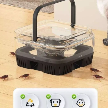Máy bắt côn trùng tự động không độc, di động - Bẫy gián an toàn, 75.000₫