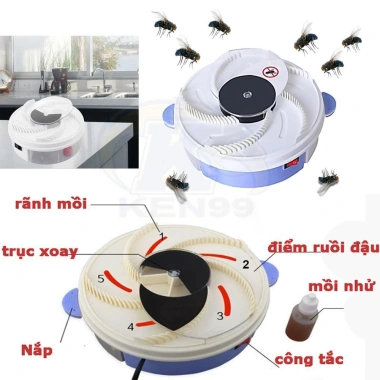 Máy bắt ruồi tự động thông minh cao cấp - Diệt ruồi nhanh, giá ưu đãi 109.000₫