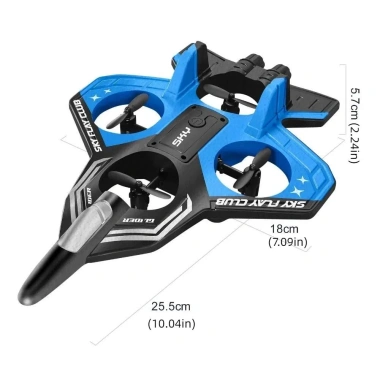 Máy bay chiến đấu tạo bọt RC 2.4G 4 động cơ, cảm biến trọng lực, bọt EPP bền bỉ - MAOYE66SY
