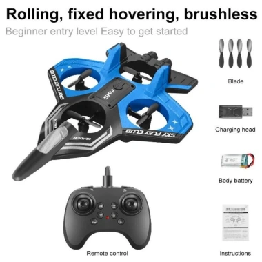 Máy bay chiến đấu tạo bọt RC 2.4G 4 động cơ, cảm biến trọng lực, bọt EPP bền bỉ - MAOYE66SY 10 Máy bay chiến đấu tạo bọt RC 2.4G 4 động cơ, cảm biến trọng lực, bọt EPP bền bỉ - MAOYE66SY 10