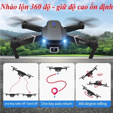 Máy Bay Điều Khiển Từ Xa E88 Flycam Quadcopter UAV Nâng Cấp Camera Giá Rẻ Chỉ 99901đ 6