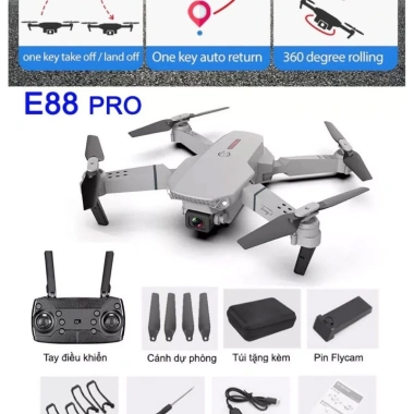 Máy Bay Điều Khiển Từ Xa E88 Flycam Quadcopter UAV Nâng Cấp Camera Giá Rẻ Chỉ 99901đ 9
