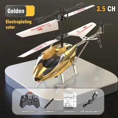 Máy bay RC 3.5CH/2.5CH JKDesign Sạc USB Đỏ Xanh Vàng Bạc Quà tặng trẻ em