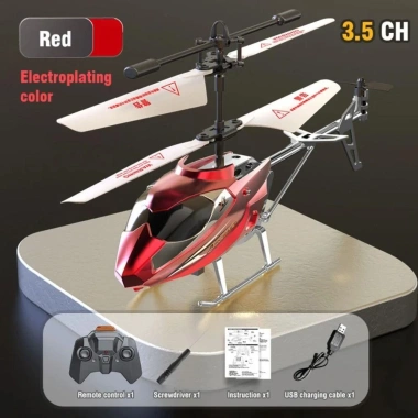 Máy bay RC 3.5CH/2.5CH JKDesign Sạc USB Đỏ Xanh Vàng Bạc Quà tặng trẻ em