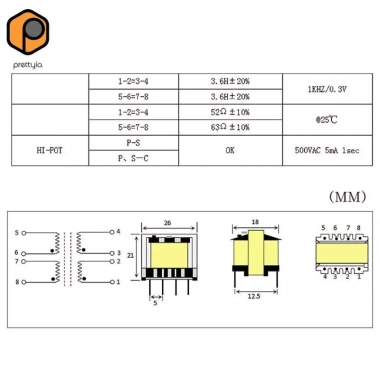 Máy biến áp âm thanh SMD kim loại - Phụ kiện âm thanh, giảm giá 23% còn 192.500đ 7