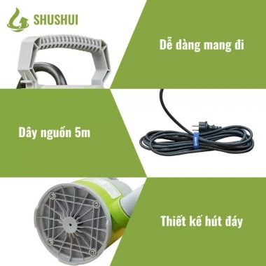 Máy bơm chìm điện SHUSHUI 400W 220V 8m3/h cốt Inox có/phao, Giá 900.000, hút nước thải bể cá 7