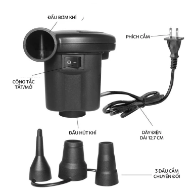 Máy Bơm Điện 2 Chiều Nhanh 220V - Hút Chân Không, Bơm Phao & Đệm Hơi Hồ Bơi 3 Máy Bơm Điện 2 Chiều Nhanh 220V - Hút Chân Không, Bơm Phao & Đệm Hơi Hồ Bơi 3