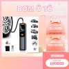 Máy bơm hơi lốp không dây 120W, pin đôi 4.000mAh, chip AI tự động ngắt, giá 770k