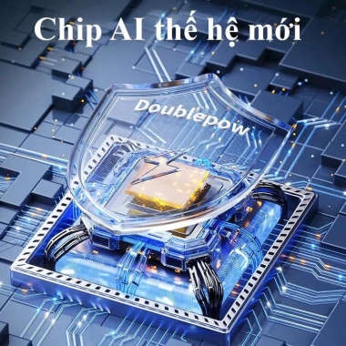 Máy bơm hơi lốp không dây 120W, pin đôi 4.000mAh, chip AI tự động ngắt, giá 770k 3