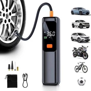 Máy bơm hơi lốp không dây 120W, pin đôi 4.000mAh, chip AI tự động ngắt, giá 770k 10