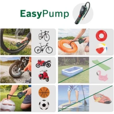 Máy Bơm Hơi Mini Bosch Pump - Nhập Đức, BH 12 Tháng, Dùng cho Xe Hơi & Xe Máy 6