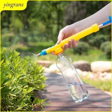 Máy bơm không khí áp suất cao + chai nước điều chỉnh, vòi phun đa năng - Giá 35.000đ