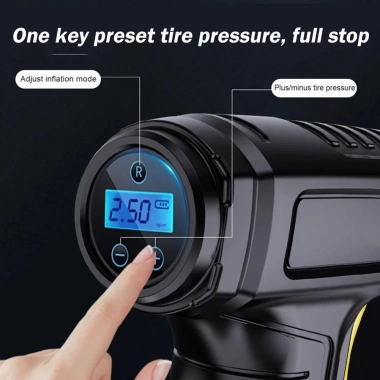 Máy bơm lốp di động không dây LAMJAD Bơm nhanh, chất lượng cao, giá 189.000₫ 3