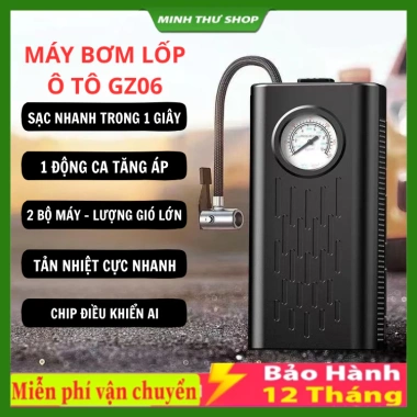 Máy bơm lốp không dây 3 chức năng: bơm hơi, sạc dự phòng, đèn pin - 150.000 VND 9