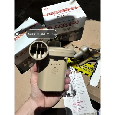 Máy Bơm Phao 2 Chiều Dùng Pin 2.000mAh Type‑C Không Dây – Cao Cấp, Bơi, Giường, Nệm, Đệm Hơi Ô Tô, Giá 450.000₫ 8 Máy Bơm Phao 2 Chiều Dùng Pin 2.000mAh Type‑C Không Dây – Cao Cấp, Bơi, Giường, Nệm, Đệm Hơi Ô Tô, Giá 450.000₫ 8