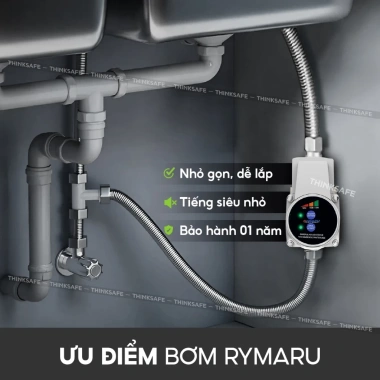 Máy bơm tăng áp 24V RY-01TB - Tăng áp cho vòi sen, máy giặt, bảo hành 1 năm, giá 667.550₫
