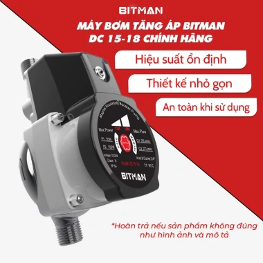 Máy Bơm Tăng Áp Biến Tần DC15-18 BITMAN Chính Hãng - Nhỏ Gọn, Dễ Lắp Đặt, 780.000 8 Máy Bơm Tăng Áp Biến Tần DC15-18 BITMAN Chính Hãng - Nhỏ Gọn, Dễ Lắp Đặt, 780.000 8