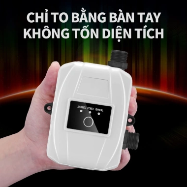 Máy Bơm Tăng Áp Tự Động 150W - Ép Nước Mạnh Nước Nóng & Toilet, Bảo Hành 12 Tháng, 490.000đ 2