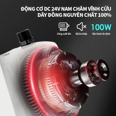 Máy Bơm Tăng Áp Tự Động 150W - Ép Nước Mạnh Nước Nóng & Toilet, Bảo Hành 12 Tháng, 490.000đ 3