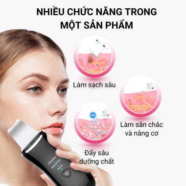 Máy Cà Da ULTRASONIC SHOVEL Mới Sủi Da Siêu Âm, Làm Sạch Sâu, Se Khít Lỗ Chân 4