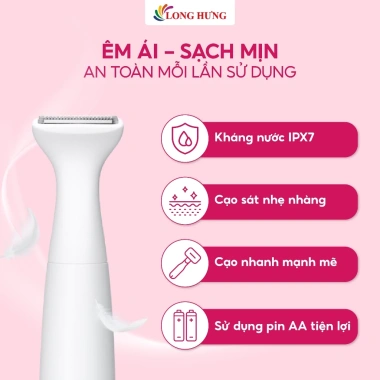 Máy cạo lông Bikini Panasonic ES-WV62BH202 - Hàng chính hãng, pin AA, 1.399.000₫ 6 Máy cạo lông Bikini Panasonic ES-WV62BH202 - Hàng chính hãng, pin AA, 1.399.000₫ 6