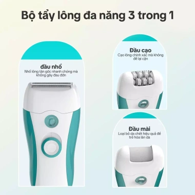 Máy Cạo Lông Đa Năng 3 trong 1 - Cạo mặt, cơ thể, nách, bikini, râu toàn thân, an toàn không đau, giảm giá 20% 4