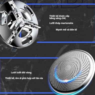 Máy Cạo Râu Điện JS Du Lịch Chống Nước, Sạc Type‑C, Pin Lâu, Cạo Ướt và Khô, Nhỏ Gọn, Giá 127k 7