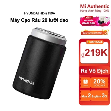 Máy cạo râu điện Mini HYUNDAI USB không dây, chống nước, sạc lại, bỏ túi