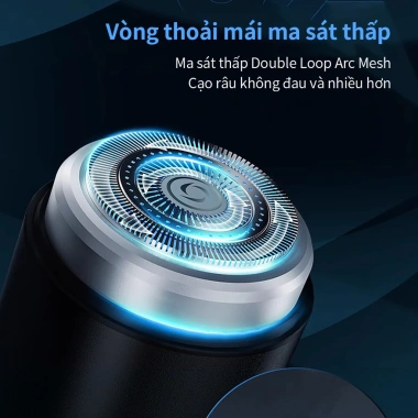 Máy cạo râu điện Mini HYUNDAI USB không dây, chống nước, sạc lại, bỏ túi