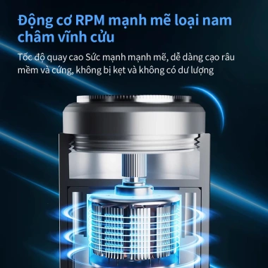 Máy cạo râu điện Mini HYUNDAI USB không dây, chống nước, sạc lại, bỏ túi