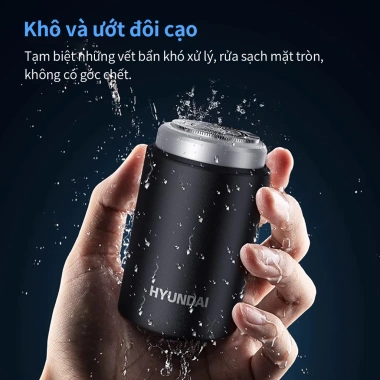 Máy cạo râu điện Mini HYUNDAI USB không dây, chống nước, sạc lại, bỏ túi