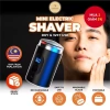 Máy cạo râu điện ướt khô sạc USB, chống nước, mini màn hình kỹ thuật số du lịch tiện