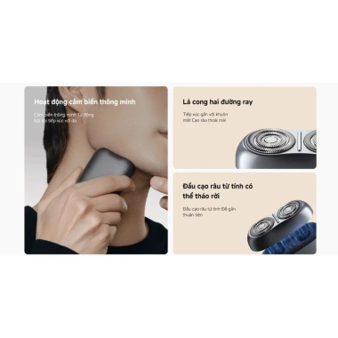 Máy cạo râu điện Xiaomi S200 chính hãng - Đầu siêu mịn, bảo hành 12 tháng, giảm giá còn 720.000đ 2 Máy cạo râu điện Xiaomi S200 chính hãng - Đầu siêu mịn, bảo hành 12 tháng, giảm giá còn 720.000đ 2