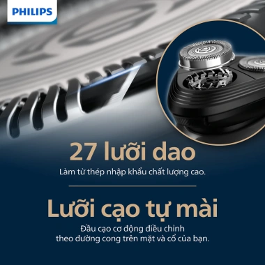 Máy Cạo Râu Du Lịch Cầm Tay Philips S1.103/02 - Êm Ái, Dễ Dàng, Bảo Hành 24 Tháng