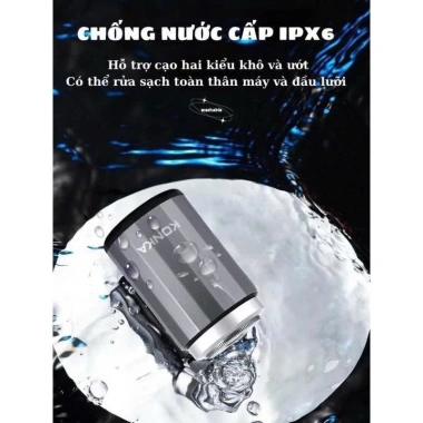 Máy Cạo Râu KONKA IPX6 15 Lưỡi - Nhỏ gọn, chống nước, tiện xách du lịch 198.000đ 2