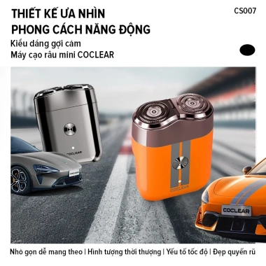 Máy cạo râu mini Coclear CS007 Động cơ tốc độ cao cạo khô và nước pin dùng tới 2 tháng bảo hành 1 năm giá chỉ 237.100 VND 2 Máy cạo râu mini Coclear CS007 Động cơ tốc độ cao cạo khô và nước pin dùng tới 2 tháng bảo hành 1 năm giá chỉ 237.100 VND 2