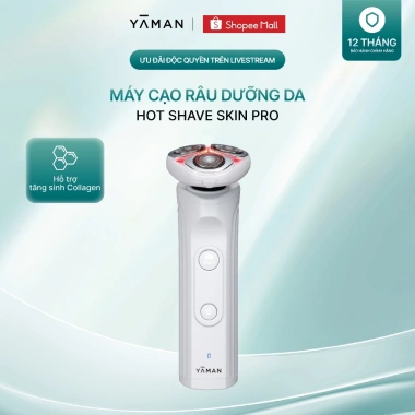 Máy cạo râu YA‑MAN Hot SHAVE Skin PRO – Tăng collagen, chống lão hóa, giảm còn 16 triệu