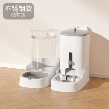 Máy cấp nước tự động cho thú cưng thép không gỉ không cắm – Đài phun cho chó mèo 10