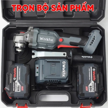 Máy Cắt Mài Cầm Tay WORKFIX WF-AG100B 3 Tốc Độ 15cell Chống Sốc Đá Không Chổi Than Giá 594k