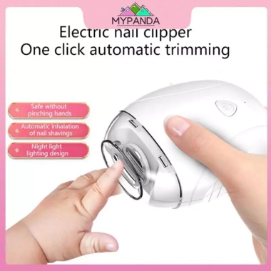 Máy cắt móng tay di động MYPANDA – điện, đèn LED, 3 tốc độ điều chỉnh, đánh bóng chuyên nghiệp