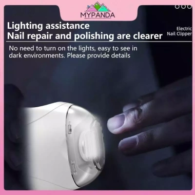 Máy cắt móng tay di động MYPANDA – điện, đèn LED, 3 tốc độ điều chỉnh, đánh bóng chuyên nghiệp 3