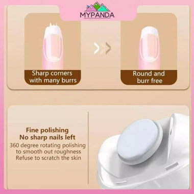 Máy cắt móng tay di động MYPANDA – điện, đèn LED, 3 tốc độ điều chỉnh, đánh bóng chuyên nghiệp 6