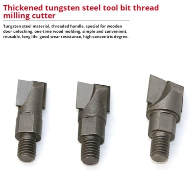 Máy cắt rãnh khóa cửa gỗ AHYS - Thép vonfram CNC, Shank 10mm, Định tuyến sạch đáy 16-30mm, Giá ưu đãi 93.500₫